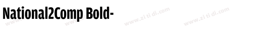 National2Comp Bold字体转换